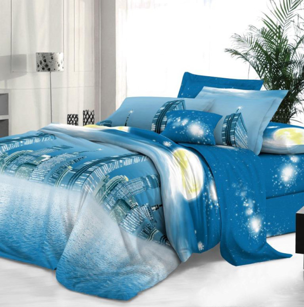 Простыня на резинке 180*200 см, сатин "Престиж", борт 25 см (Урбан (компаньон))