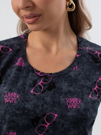 Туника женская, модель 172, трикотаж (Панды)