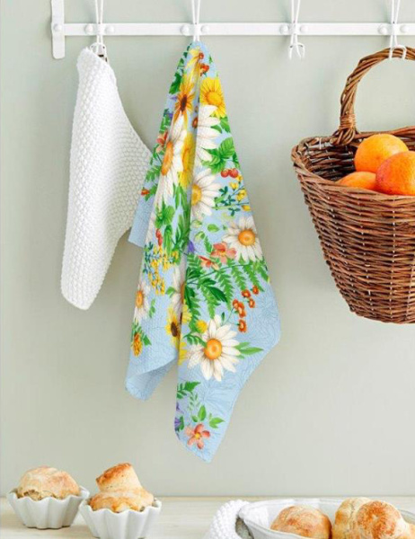 Полотенце 50*70 вафельное (Летний день)