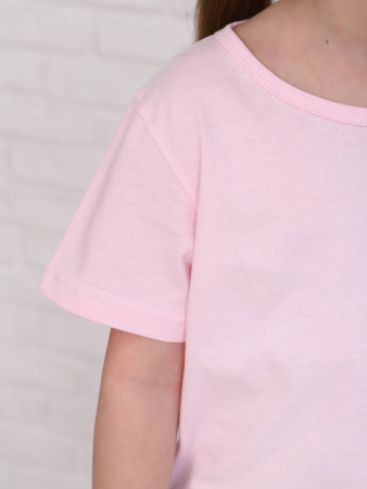 Футболка детская, модель 321, трикотаж (Бледно-розовый)