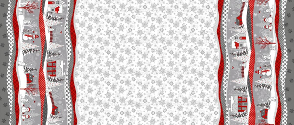 Скатерть 150*150 см, рогожка (Нарядная сказка, серый)