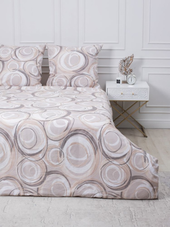 Простыня на резинке 180*200 см, перкаль, борт 25 см (Кимберли)