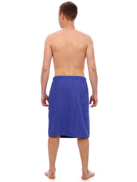 Килт мужской на липучке,100 % хлопок (Синий)