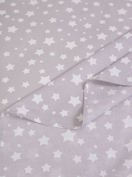 Простыня 1,5-спальная, перкаль, детская расцветка (Звёзды)