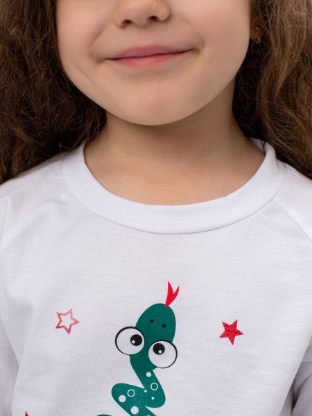 Пижама детская, модель 324, трикотаж (Змейка, зелёный)