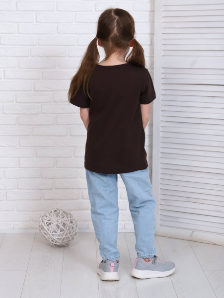 Футболка детская, модель 321, трикотаж (Шоколад )