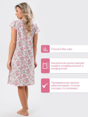 Сорочка ночная женская,мод. 426,трикотаж (Прелесть (розовый))