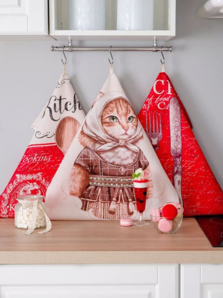 Комплект полотенец 48*60 см, 3 шт., рогожка (Матильда)