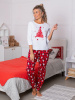 Пижама женская, модель 162, трикотаж (Змейка, красный)