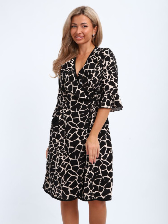 Халат женский, модель 130, трикотаж (Жираф)