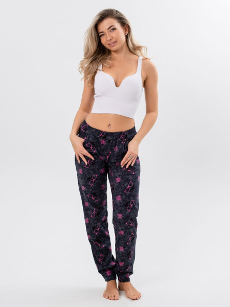 Брюки женские, модель 162, трикотаж (Панды)