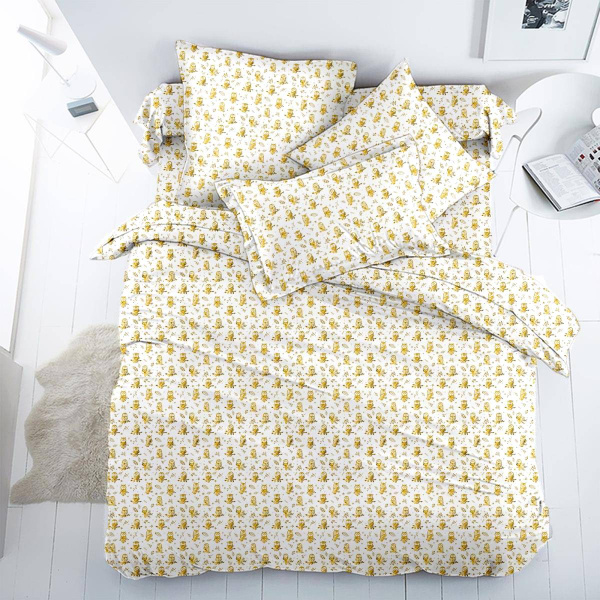 Наволочка 70*70 см, перкаль, детская расцветка (Маленькие совята)