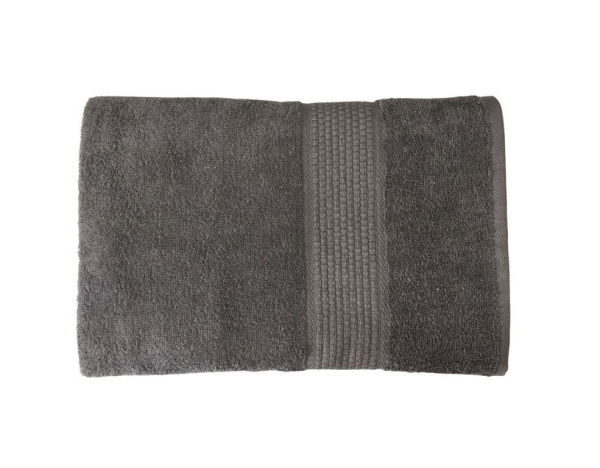 Махровое гладкокрашеное полотенце 100*150 см 400 г/м2 (Серый)