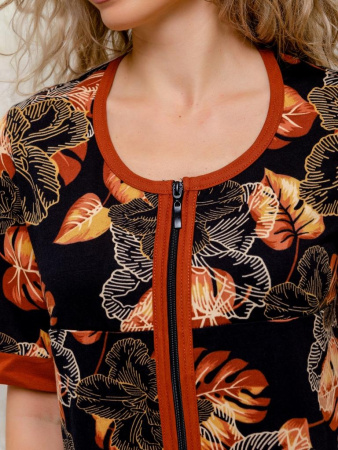 Халат женский, модель 124,трикотаж  (Тропики)