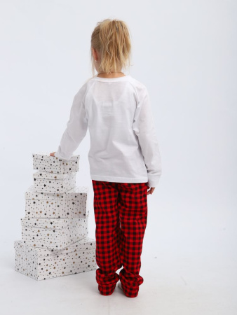 Пижама детская, модель 324, трикотаж (Нарядные ёлочки)