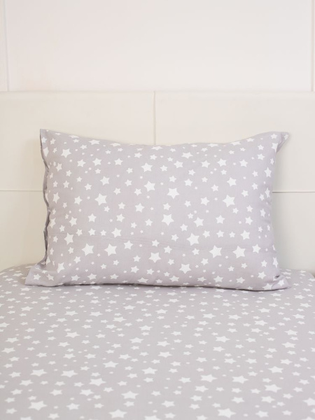 Наволочка 50*70 см, перкаль, детская расцветка (Звёзды)