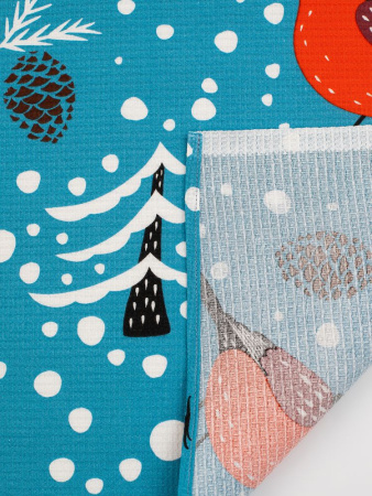 Комплект вафельных полотенец 48*60 см, 3 штуки (Ягодный сорбет)