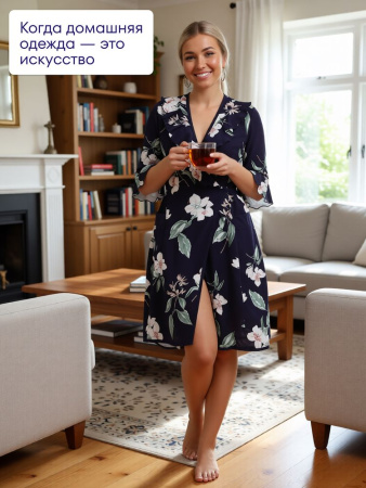 Халат женский, модель 130, трикотаж (Элегия)