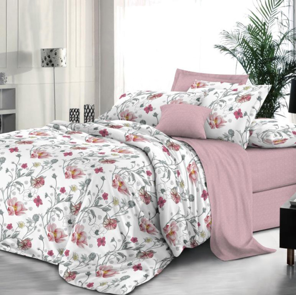 Наволочка 70*70 см, на молнии, поплин (Милица (компаньон))