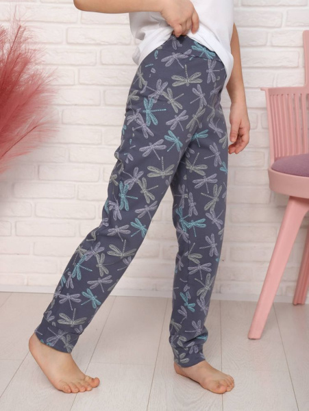 Брюки пижамные детские, модель 325, трикотаж (Стрекоза)
