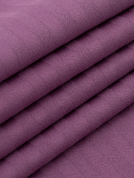 Наволочка 70*70 см, сатин-страйп, на молнии (Сливовый)