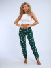 Брюки женские, модель 162, трикотаж (Елочка, зеленый)