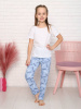 Брюки пижамные детские, модель 325, трикотаж (Стрекоза, голубой)