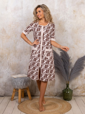 Халат женский, модель 124,трикотаж  (Лабиринт)