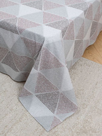 Простыня на резинке 090*200 см, бязь "Комфорт 150 см", борт 25 см (Галактика, шоколад)