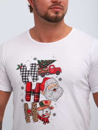 Пижама мужская, модель 218, трикотаж (Новый год)