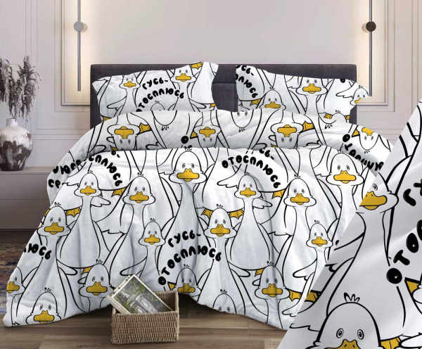 Наволочка 70*70 см, бязь "Комфорт" (Гусь отосплюсь)