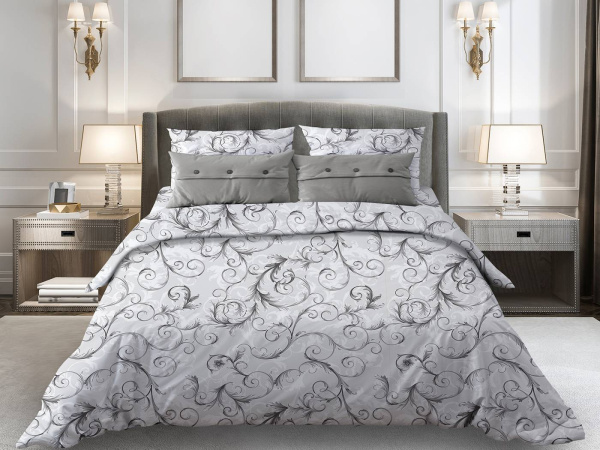 Пододеяльник 2-спальный, бязь "Комфорт" (Валенсия, белый)