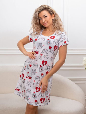 Сорочка ночная женская,мод. 450,трикотаж (Котики)