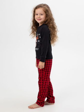 Пижама детская, модель 324, трикотаж (Олень Хо-хо-хо)