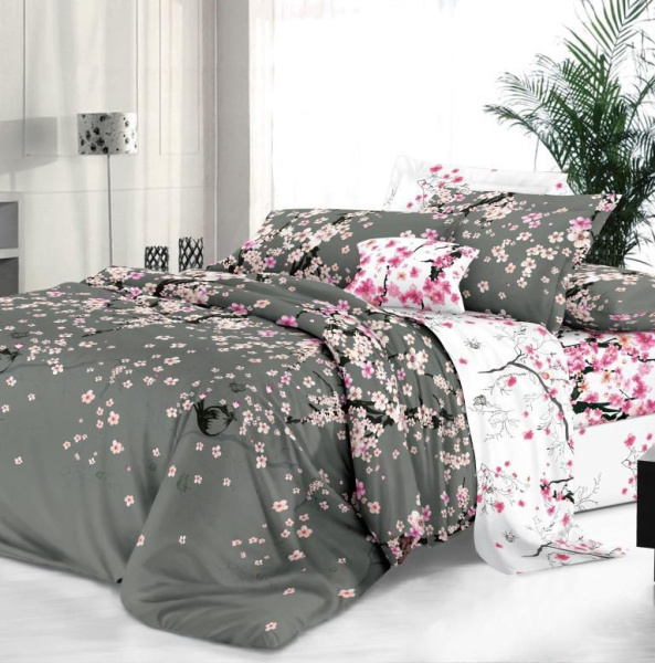 Наволочка 70*70 см, сатин "Престиж", на молнии (Туманное утро (компаньон))