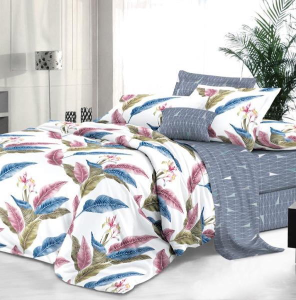 Наволочка 50*70 см, сатин "Престиж", на молнии (Инна (основа))