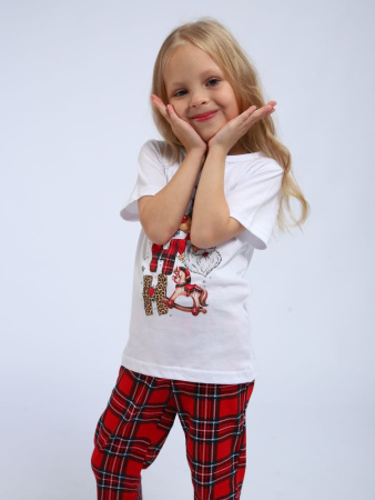 Пижама детская, модель 328, трикотаж (Новый год)