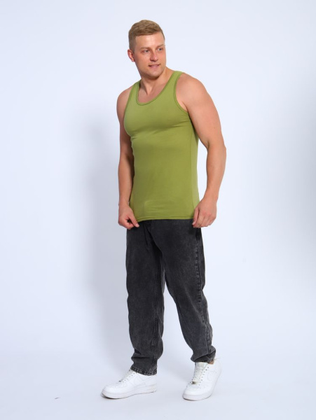 Майка мужская, модель 216, трикотаж (Хаки)