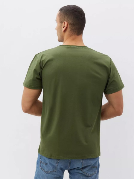Футболка мужская, модель 214, трикотаж (Хаки)