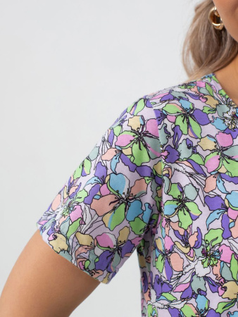 Платье женское, модель 174, трикотаж (Незабудка)