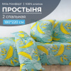 Простыня 2-спальная, бязь "Комфорт" (Бананы, зелёный)