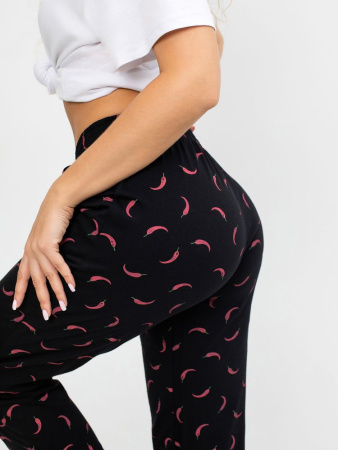 Брюки пижамные женские, модель 162, трикотаж (Перчик)