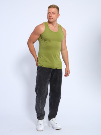 Майка мужская, модель 216, трикотаж (Хаки)