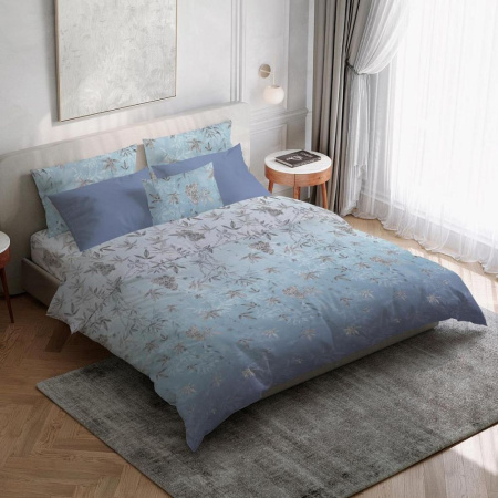 Простыня на резинке 090*200 см, перкаль, борт 25 см (Кассиопея)