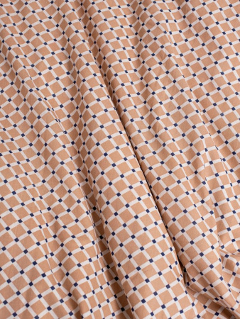 Пододеяльник 1,5-спальный, с вырезом "ромб", бязь "Комфорт" (Виши, бежевый)