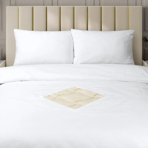 Пододеяльник 2-спальный, с вырезом "ромб", бязь отбеленная ГОСТ