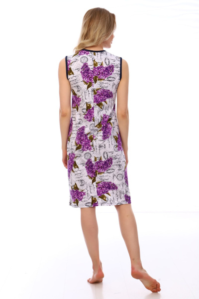 Халат женский, модель 123,трикотаж  (Сирень)