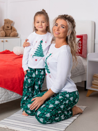 Пижама детская, модель 324, трикотаж (Змейка, зелёный)