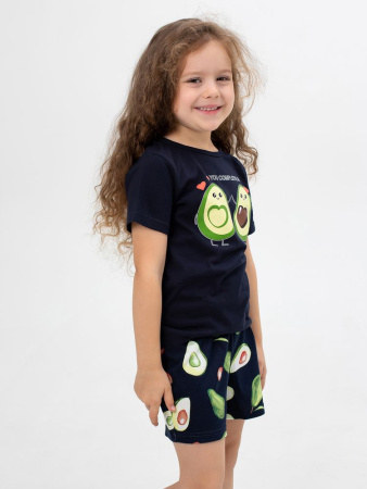 Пижама детская, модель 326, трикотаж (Авокадо, синий)