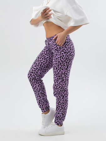 Брюки женские, модель 162, трикотаж (Лео, сиреневый)